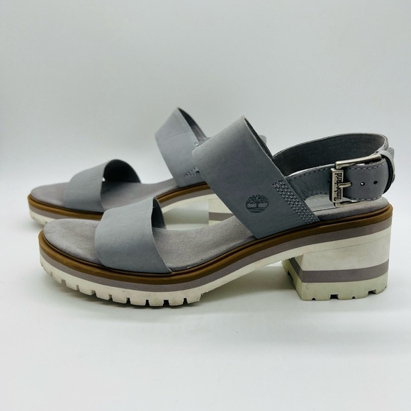 TIMBERLAND WOMEN’S GRAY VIOLET MARSH BACKSTRAP SANDALS SIZE 10 - Picture 1 of 13